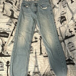 Old Navy mens light wash jeans straight fit.